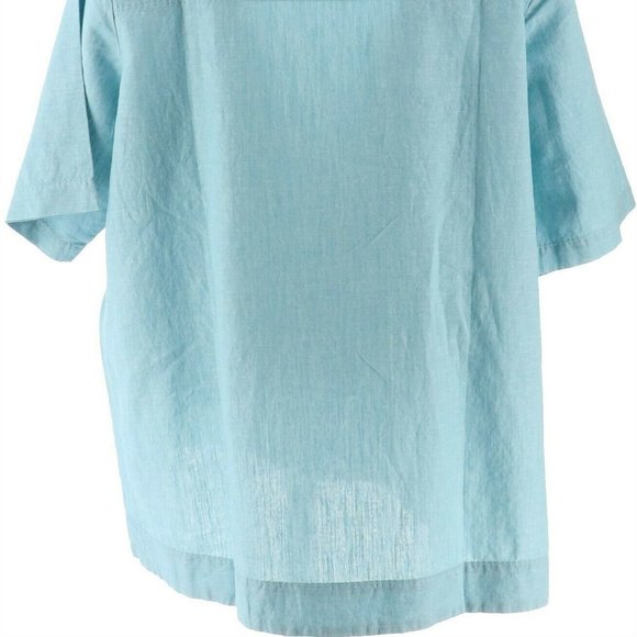 NWT MARTHA STEWART ZIPPER SHOULDER BLOUSE LARGE - Picture 8 of 11